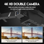 E88PRO Foldable Camera Drone High Quality Obstacle Avoidance Drone - Image 3