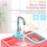 Kitchen Set & Sink Dishwasher Basin Vegetables Toy Set Kids Pretend Toys Blue| Green|Orange - Image 11