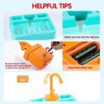 Kitchen Set & Sink Dishwasher Basin Vegetables Toy Set Kids Pretend Toys Blue| Green|Orange - Image 9