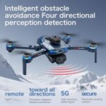 New GT8 Tripple Camera Drone High Quality Brushless Motor Drone With High Quality Realistic Obstacle Avoidance - Image 6