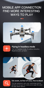 JS23Pro Brushless Motors Double Camera Foldable Drone High Quality Obstacle Avoidance Camera Drone - Image 8