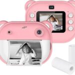 DIY Instant Digital Camera for Kids – 1080P HD Video  | Dual Lens Selfie  | Instant Ink-Free Thermal Printing  | 2.4” IPS Screen | 2X Optical Zoom