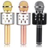 WS-858 Wireless Karaoke Microphone and Hi-Fi Speaker Bluetooth Mic Speakers - Image 4