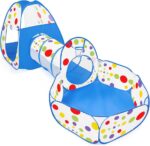 New 3 in 1 Tunnel Tent House Large Size Tent House With 50 Free Shiny Balls Indoor & Outdoor Play House High Quality Parashoot Fabric Material - Image 8